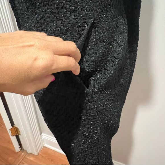 NWT Endless Rose Contrast Collar Tweed Mini Dress size medium women with pockets - Picture 12 of 16